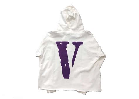 Buy Vlone Og Logo Purple V Hoodie White Online In Australia Kickstw
