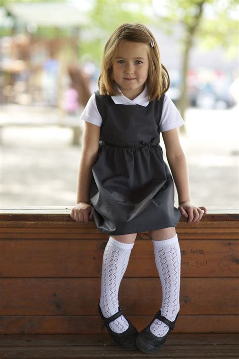This Beautifully Designed Organic Cotton School Pinafore Has Two Side