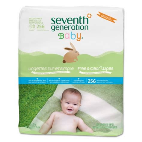 Seventh Generation Thick And Soft Free And Clear Baby Wipes 256 Ct Kroger