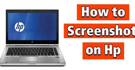 How To Take A Screenshot On Hp Laptop Step By Step
