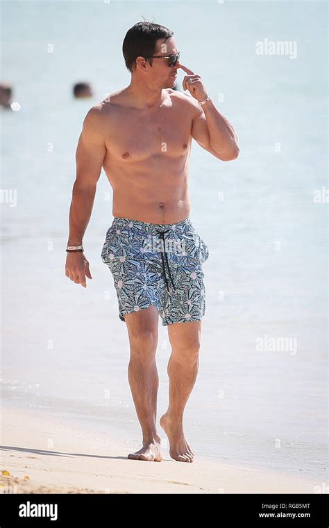 Mark Wahlberg Seen Outside The Sandy Lane Hotel With His Wife Rhea Durham In Barbados Barbados