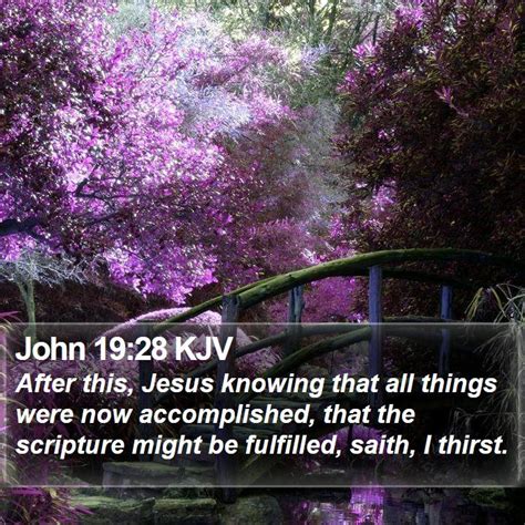 John 1928 Kjv After This Jesus Knowing That All Things Were