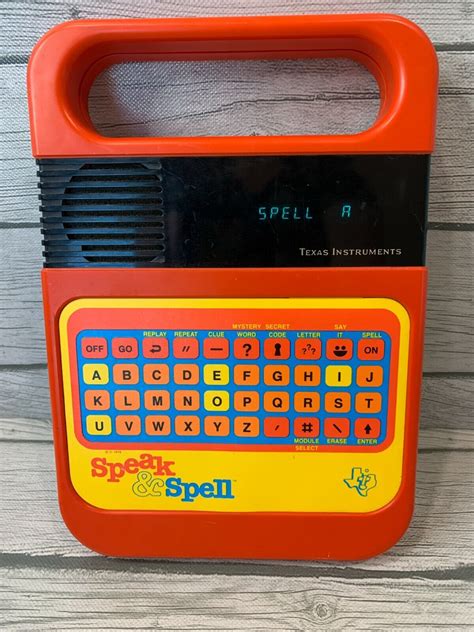 Speak And Spell Texas Instruments 1978 Vintage Tested 80s Toys Retro