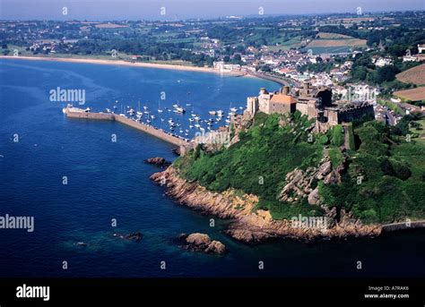 United Kingdom Channel Islands Jersey Island Mont Orgueil Castle And