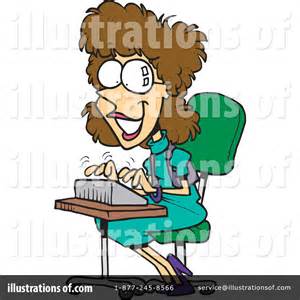 Stenographer Clipart 1048519 Illustration By Ron Leishman