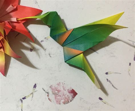 Origami Hummingbird Andres Plazas Origami Bird Origami Hummingbird