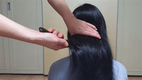 Asmr Long Black Hair Brushing Youtube