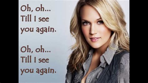 Carrie Underwood See You Again Lyrics Youtube