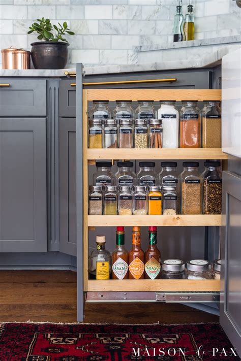 Create zones for food storage containers, cleaning supplies, pots and pans, and cooking utensils. Kitchen Organization: Principles for a Beautiful, Functional Kitchen - Maison de Pax