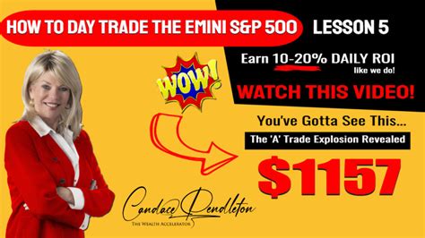 How To Day Trade The E Mini Sandp 500 Day Trading Strategies Must See Futures Beginners