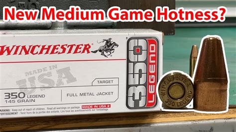 350 Legend 9x43mm 145gr Fmj Winchester 97rh72 Youtube