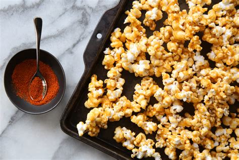 Spicy Caramel Popcorn Recipe Nyt Cooking