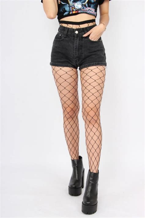 Fishnet Stockings With Shorts For Girls On Stylevore
