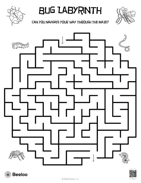 Bug Labyrinth Beeloo Printable Crafts And Activities For Kids