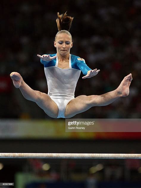 Ksenia Semenova Of Russia Competes On The Uneven Bars During The