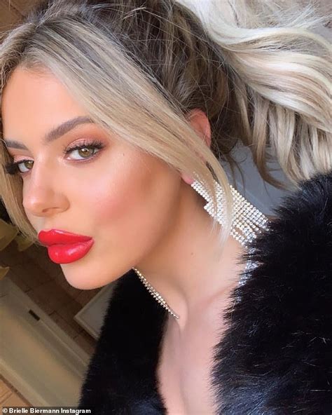 Brielle Biermann Flaunts A Fabulously Full Pout While Donning Cleavage Heavy