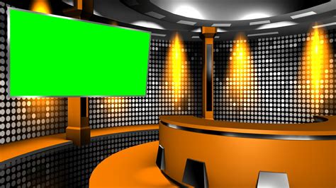 Our studio is equipped with a full lighting grid that ensures a well lit video when working with the green screen backdrop, and a range of equipment that will ensure you get a quality product. A Still Virtual Television Studio Background With Green ...
