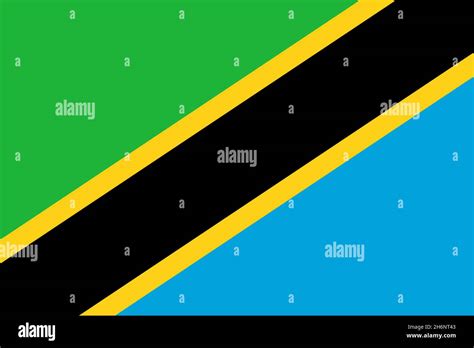 Abstract Flag Of Tanzania Vector Illustration Stock Vector Image And Art