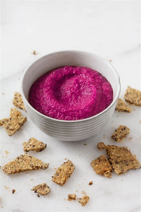 Creamy Roasted Beet Hummus A Colorful Nutritious Hummus With Beets