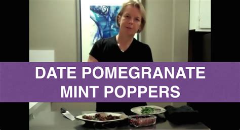 Raw Food Recipes Date Pomegranate Mint Poppers Raw Food Diet Pam