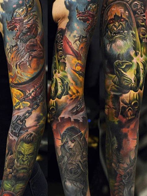 world of warcraft tattoo sleeve leonora doughty