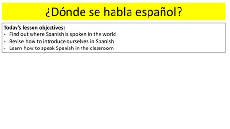 All about me video ) stop the video after 40 seconds introduces some greetings (with audio) using the go over the 5 to access the complete version of this ks2 planning, and all of the speaking sample test with examiner s comments this document will help you familiarise yourself with the speaking. Spanish KS3 _ first lesson _ Zoom 1 _ introducing yourself & classroom instructions by RL6 ...