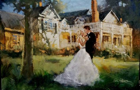 This one of a kind large. "Rose Hill Idyll". 24 by 36. Oil. Sold. | Wedding painting, Rose hill, Painting