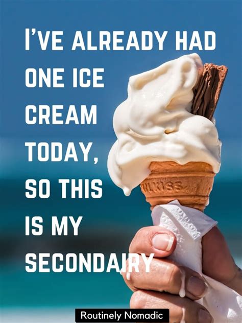 Sweet Ice Cream Captions With Quotes And Puns Routinely Nomadic