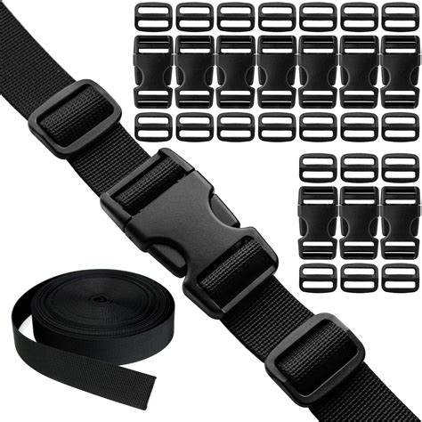 Buy Buckles Straps Set Of 1 Inch 10 Pcs Quick Side Release Plastic