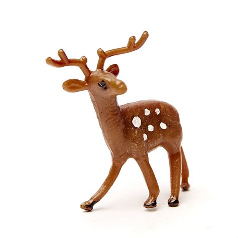 Bulk Miniature Plastic Deer Christmas Miniatures Christmas And