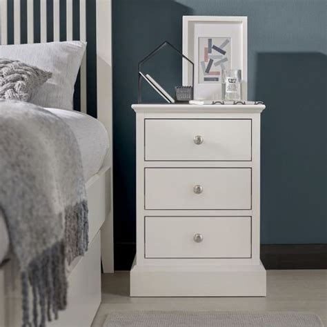 Ashby White Painted Dressing Table Stool Linen Oak Furniture Uk