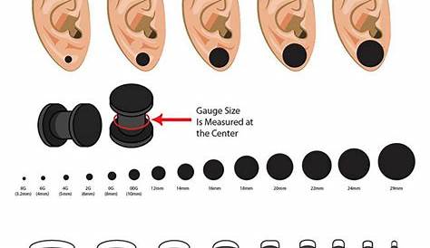 ear plug size chart