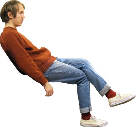 People Sitting Front View Png