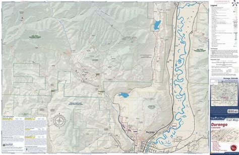 Durango Trails Map Page 1 Singletrack Maps Map By Singletrack Maps