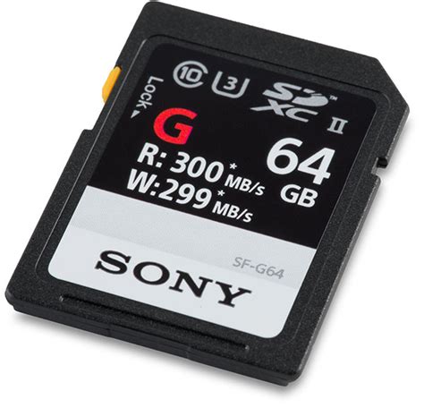 Sony Sf G Series 300mbs 64gb Sdxc Uhs Ii Memory Card Review Camera