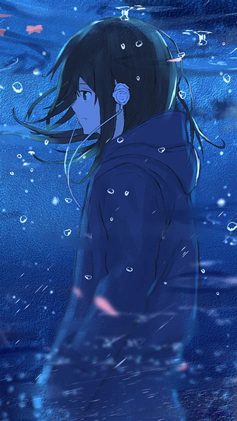 2160x3840 Anime Girl Reflection Water Sony Xperia Xxzz5 Premium Hd 4k Wallpapers Images