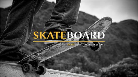 Skateboard Youtube Banner Template Channel Art Skate Roller Play Sport