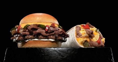 Hardees Carls Jr Rereleases Philly Cheesesteak Burger Breakfast