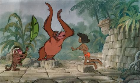 Animation Collection Original Production Cels Of King Louie Mowgli