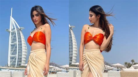 Mouni Roy Turns Up The Heat In Bralette And Slit Skirt See Pictures From Her Dubai Diaries News18