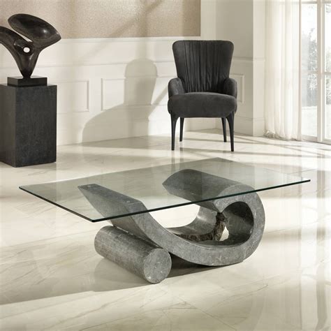 15 Ideas Of Glass And Stone Coffee Table