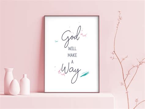 God Will Make A Way Bible Verse Printable Wall Art Bible Verse New