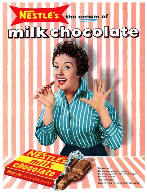 1957 Nestlés Milk Chocolate Ad Flickr Photo Sharing Vintage Ads