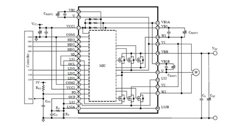 High Voltage 3 Phase Motor Driver Ic With Integrated Igbt