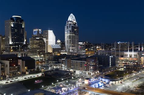 Downtown Cincinnati At Night