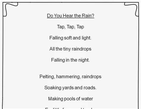 77 New Rain Poems For Kids
