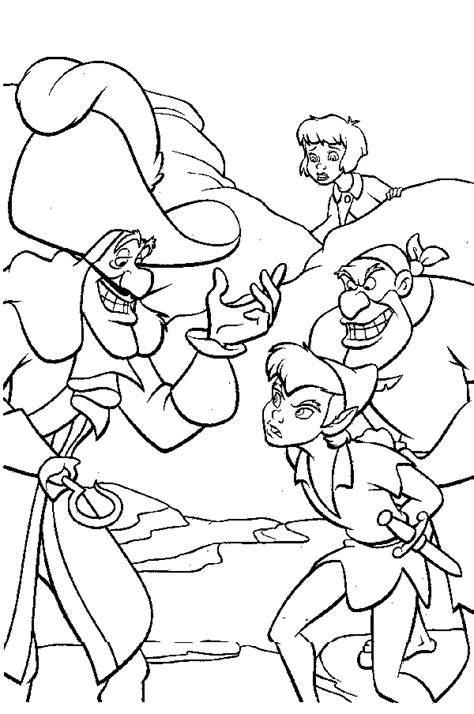 Peter Pan And Disney Tinkerbell Coloring Page Disney Coloring Pages