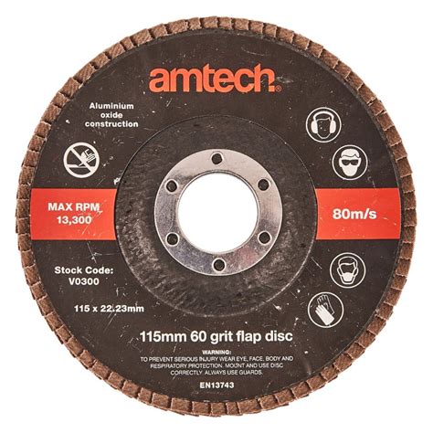 115mm Flap Disc 60 Grit Amtech