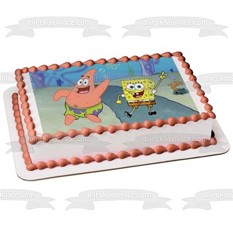 Spongebob Squarepants Patrick Bikini Bottom Edible Cake Topper Image A