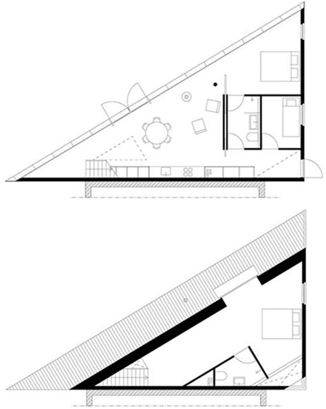 A Minimalist House With A Triangular Footprint By Barend Koolhaas